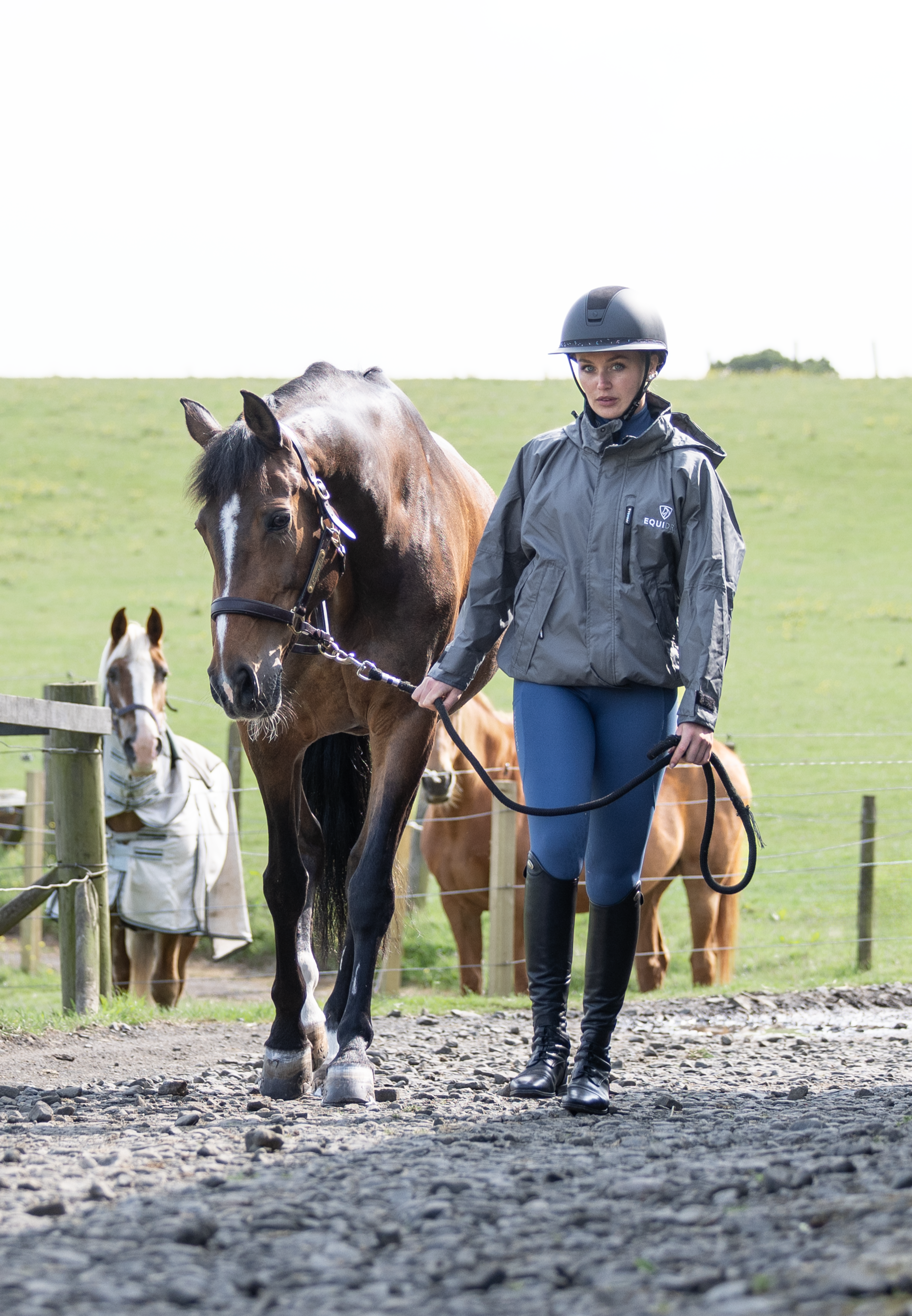 EQUIDRY Shortie Women's Thin Fleece Grey/Grey