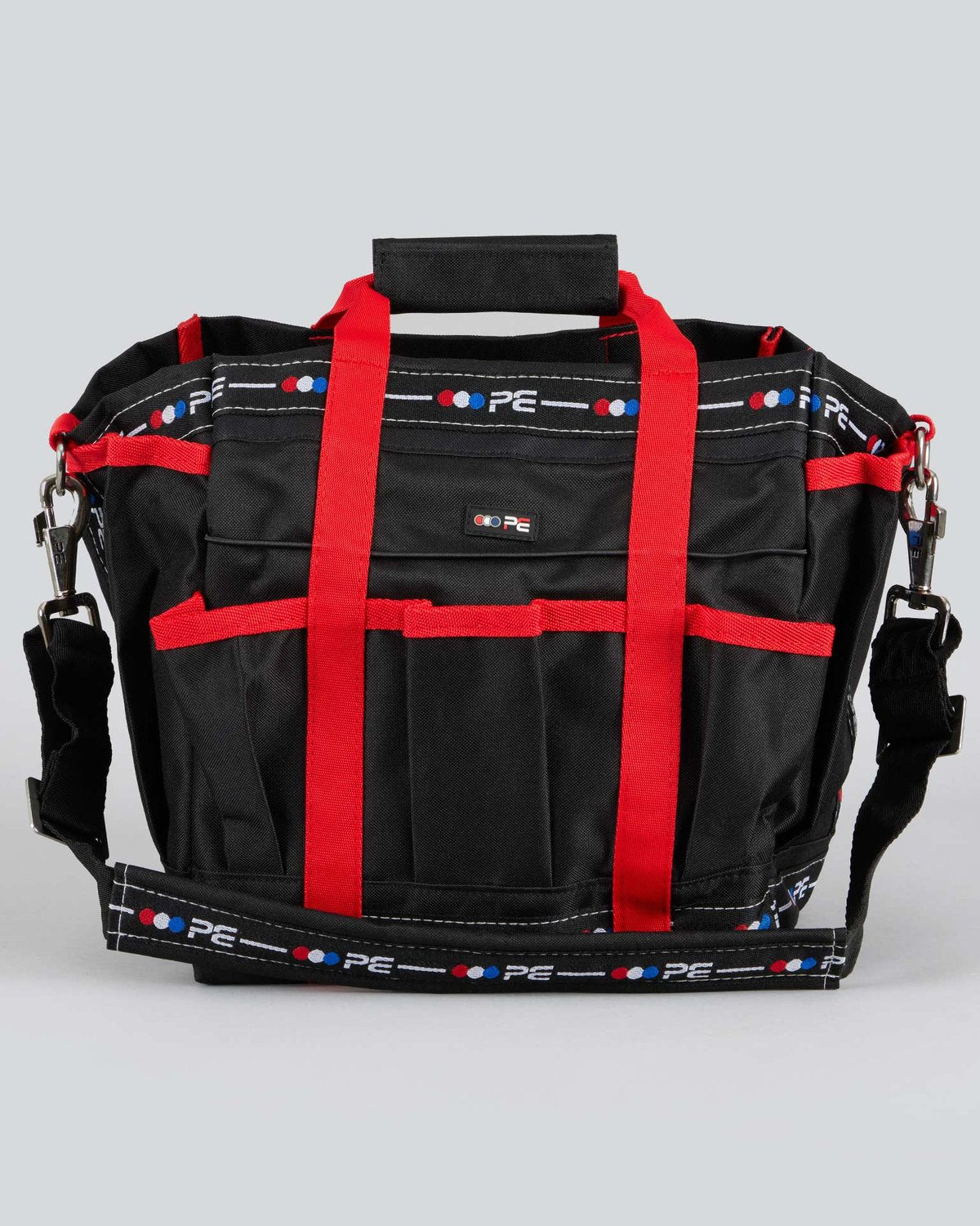 Premier Equine Grooming Kit Bag Black & Red
