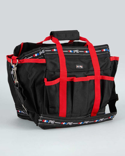 Premier Equine Grooming Kit Bag Black & Red