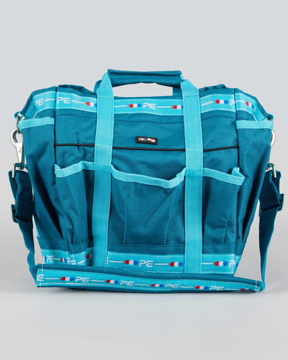 Premier Equine Grooming Kit Bag Med Blue & Peacock