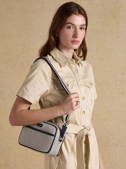 Joules Blair Navy Canvas Cross Body Bag