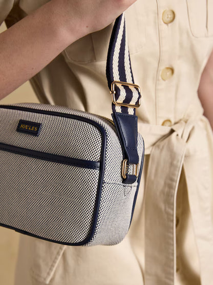 Joules Blair Navy Canvas Cross Body Bag