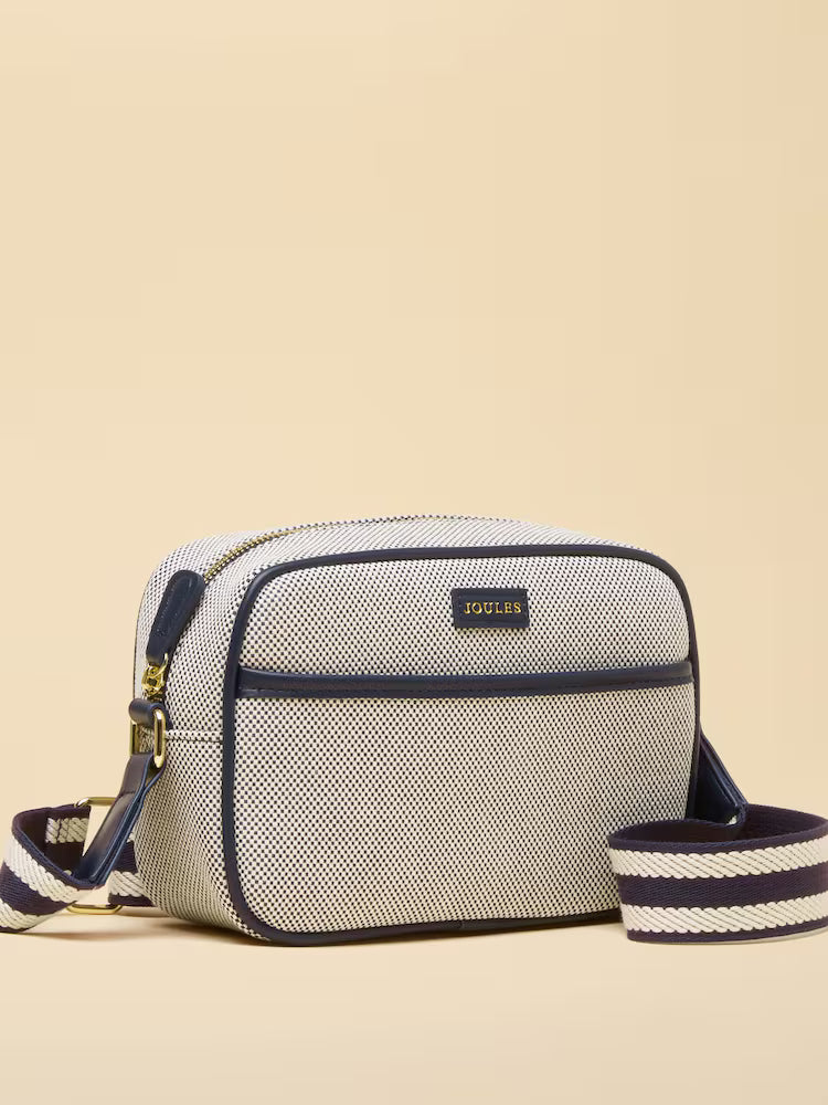Joules Blair Navy Canvas Cross Body Bag