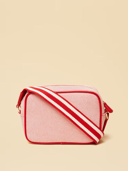 Joules Blair Red Canvas Cross Body Bag