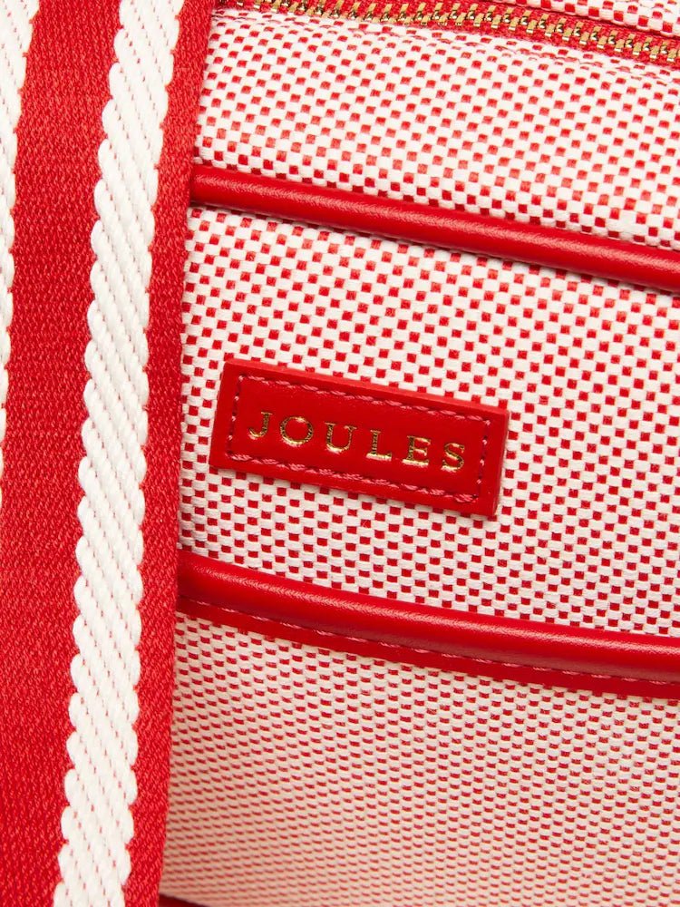 Joules Blair Red Canvas Cross Body Bag | Equiflair