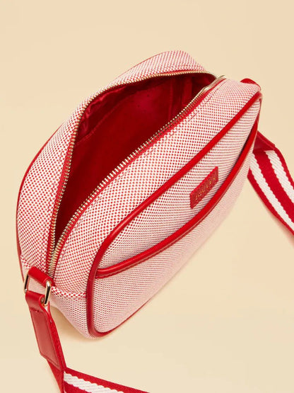 Joules Blair Red Canvas Cross Body Bag | Equiflair