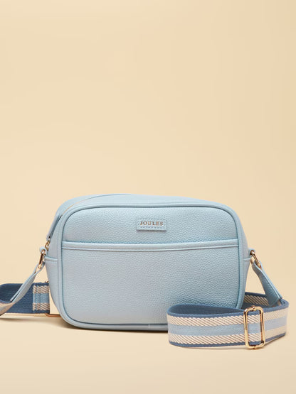 Joules Trent Pale Blue Cross Body Bag with Adjustable Thick Strap