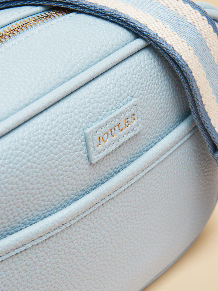 Joules Trent Pale Blue Cross Body Bag with Adjustable Thick Strap