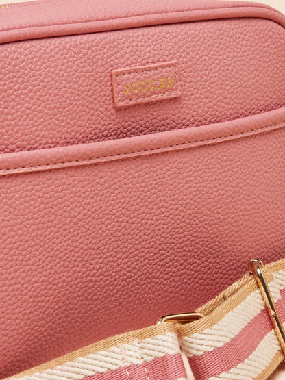 Joules Trent Pink Cross Body Bag with Adjustable Thick Strap | Equiflair