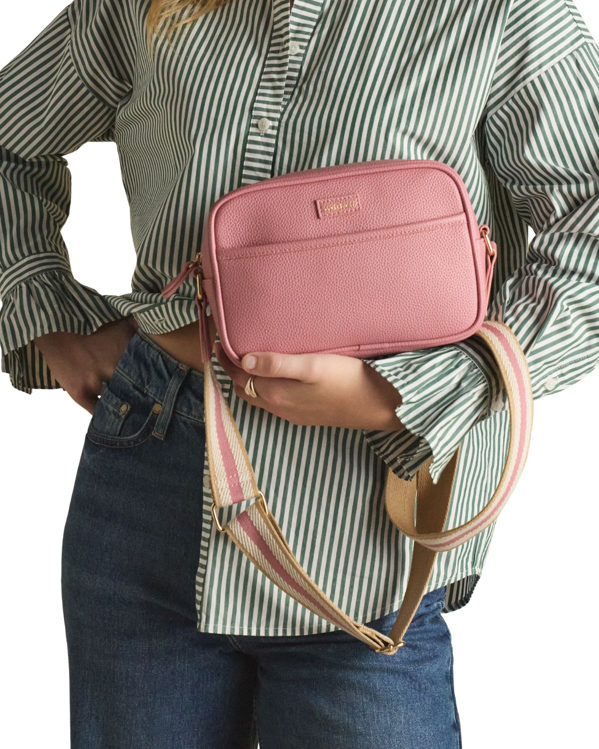 Joules Trent Pink Cross Body Bag with Adjustable Thick Strap | Equiflair