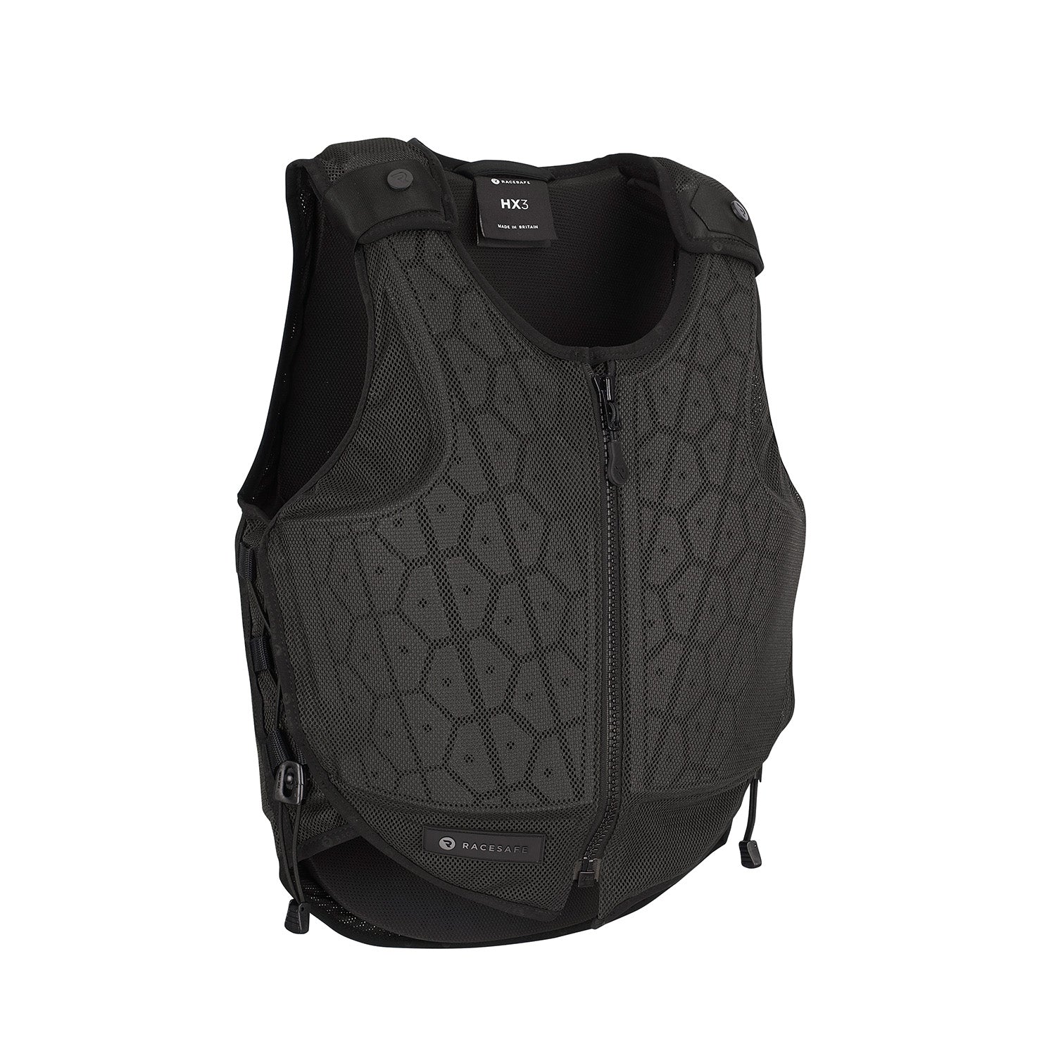 RACESAFE HX3 Black Body Protector: Level 3 Equestrian Safety Vest, Riding Protection Gear