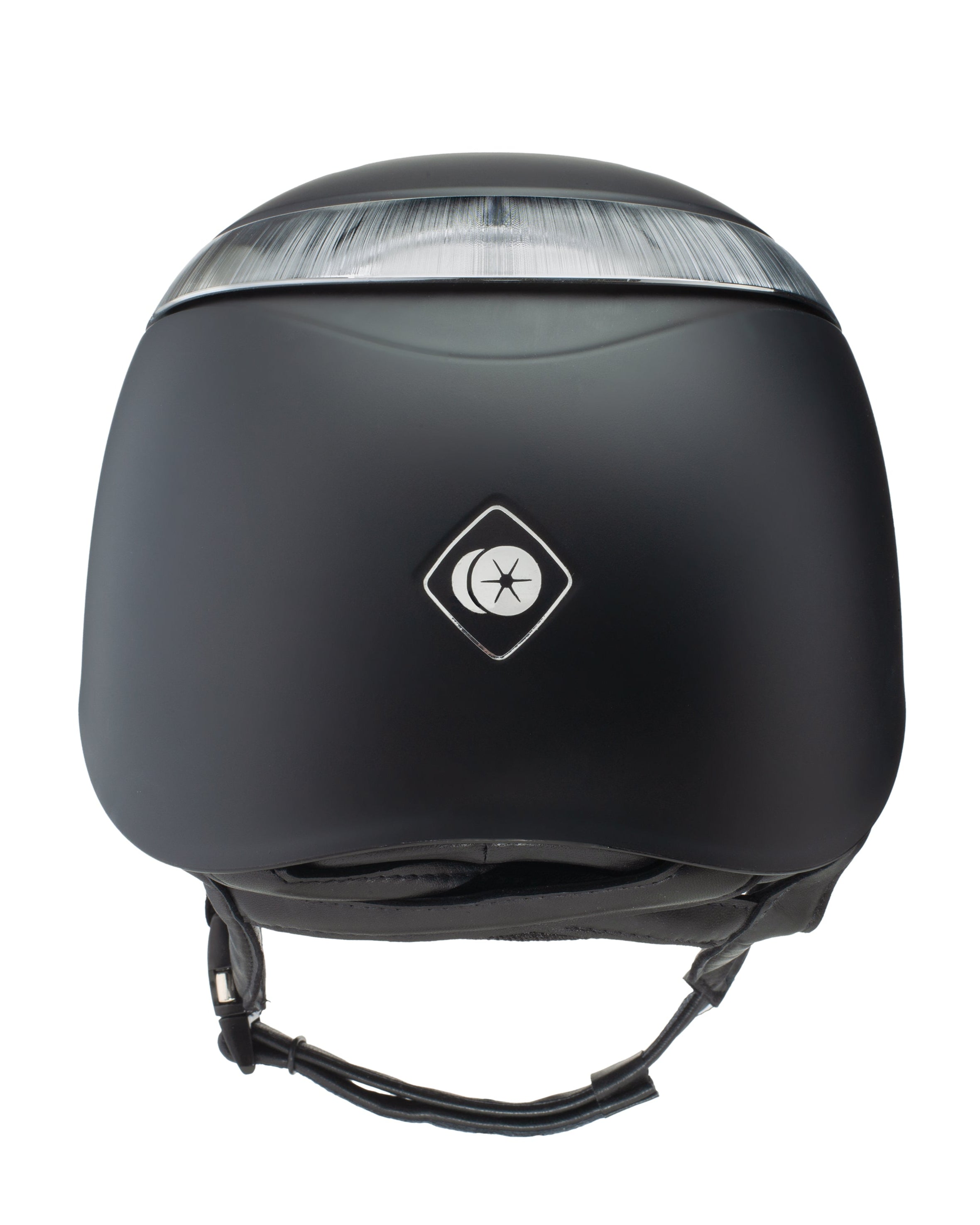 Charles Owen Halo Riding Helmet - Black/Platinum. Equestrian safety helmet with 360° ventilation and multiple safety standards.