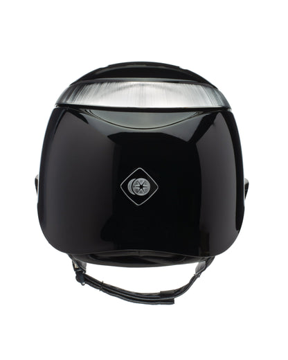 CHARLES OWEN HALO HELMET: Black & Platinum Gloss Riding Helmet, Performance & Safety