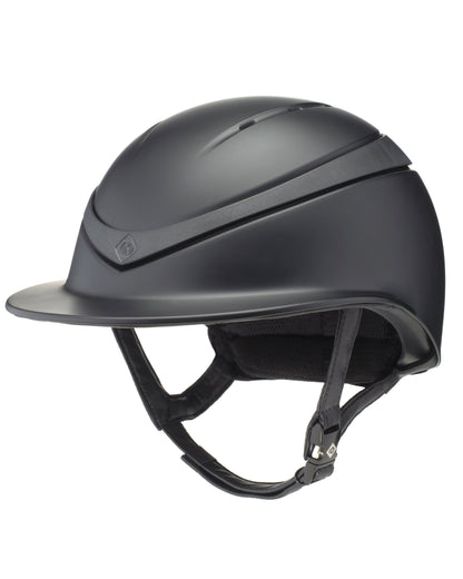 Charles Owen Halo Helmet Wide Peak Black/Black | Equestrian Riding Helmet