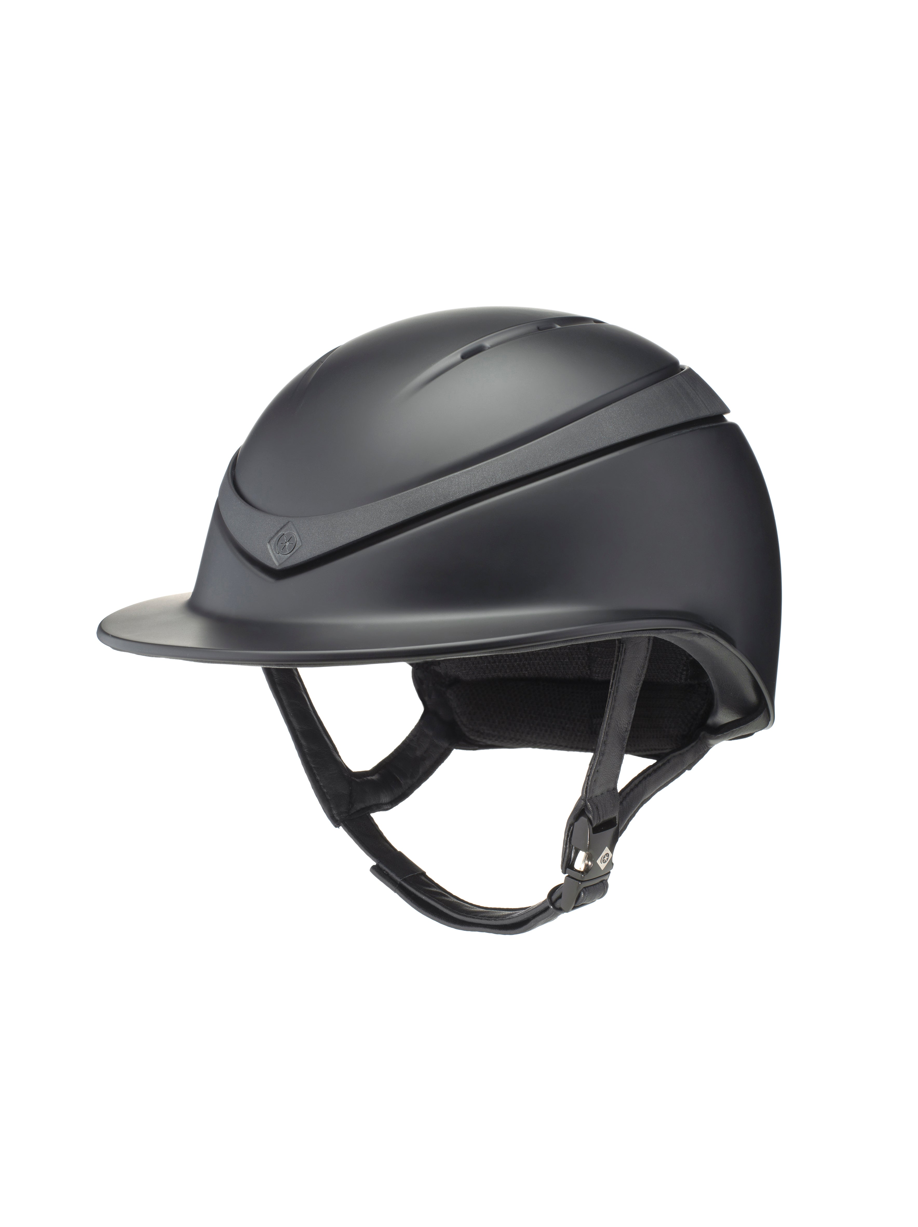 Charles Owen Halo Riding Helmet - Black Equestrian Helmet with MIPS - Wide Peak, Safety Certified