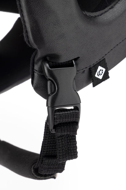Charles Owen Race II Jockey Skull Black Buckle Detail - Equestrian Helmet
