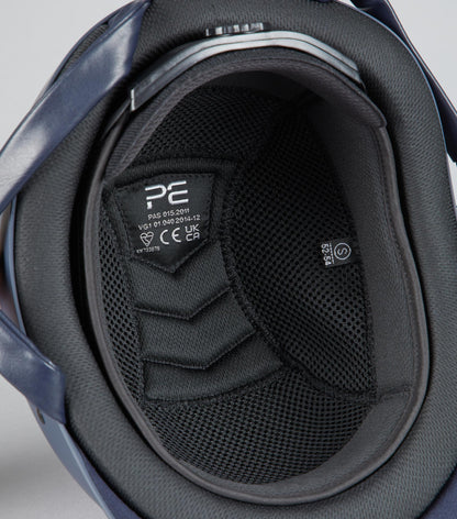 Premier Equine Riding Helmet Liner - Black. Padded, antibacterial liner for comfortable riding. Removable & Washable.