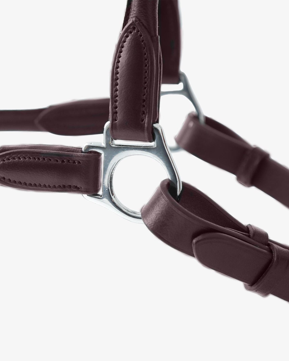 Premier Equine Hennaroso Rolled Anatomic Leather Head Collar Brown
