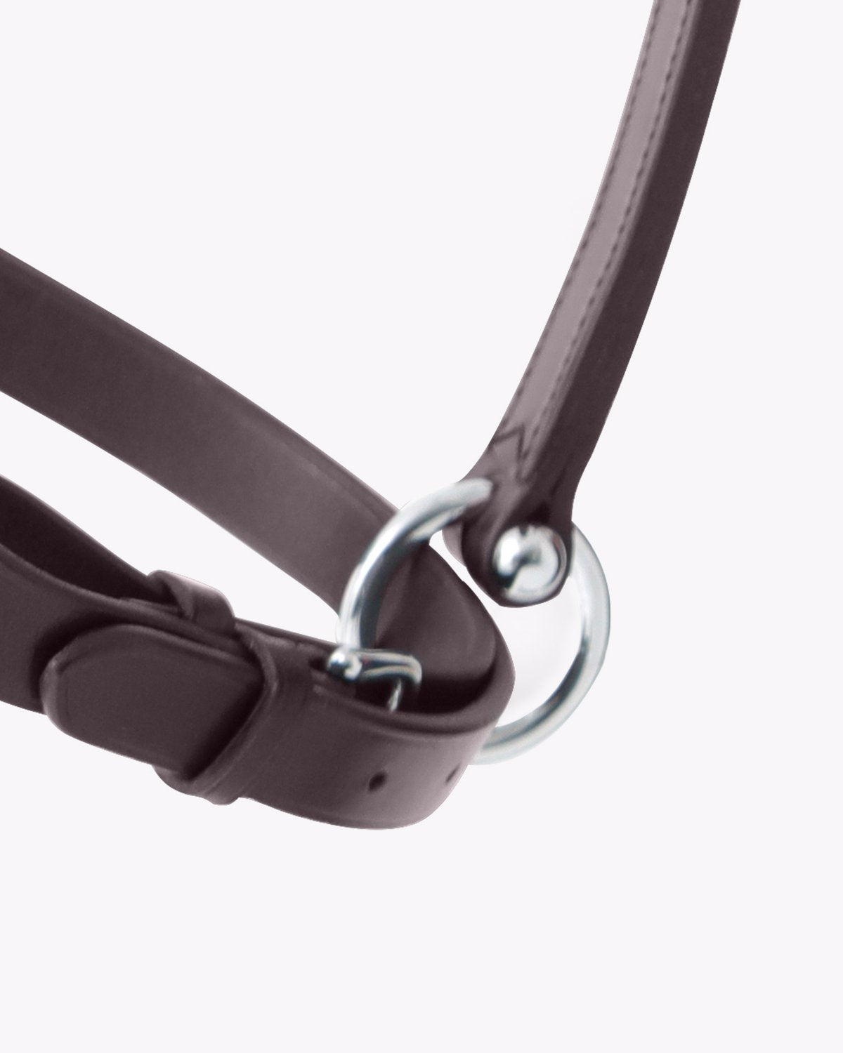 Premier Equine Hennaroso Rolled Anatomic Leather Head Collar Brown