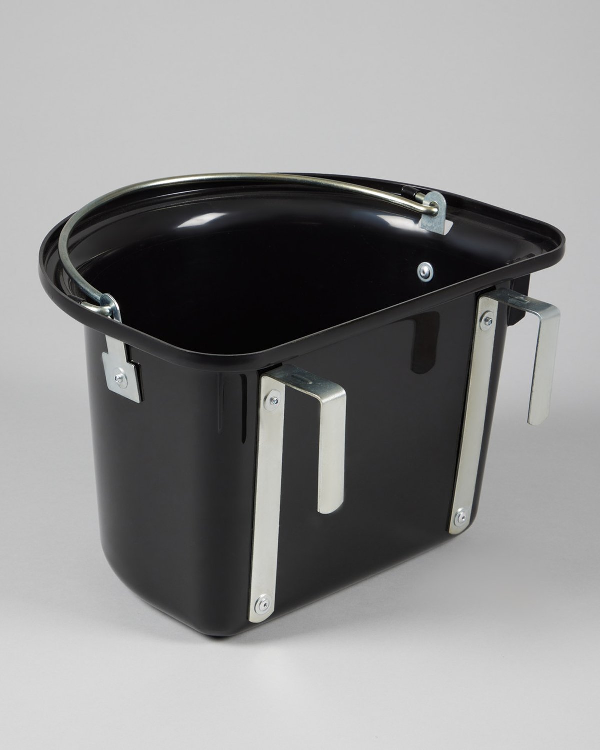 PREMIER EQUINE HOOK OVER MANGER BLACK - Durable Horse Feed Bucket