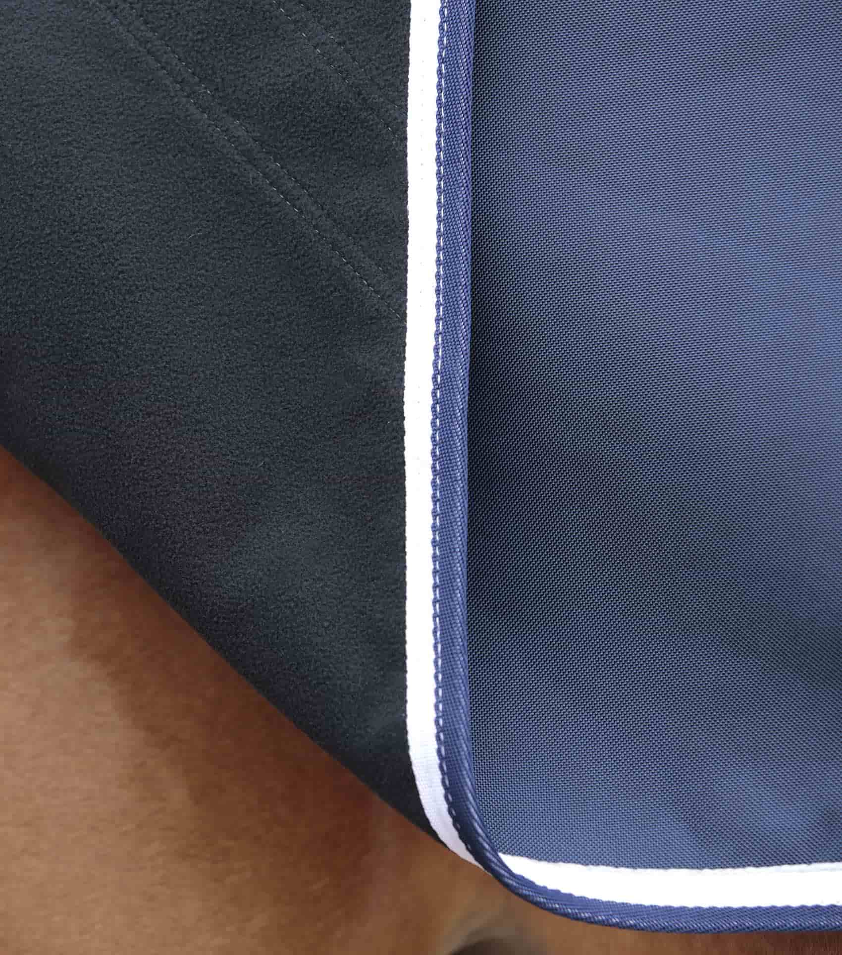 Premier Equine Horse Exercise Sheet Navy - Waterproof, Breathable Fleece Lined