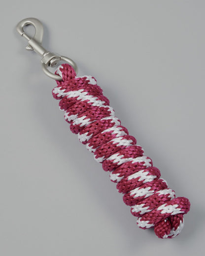 Premier Equine Horse Lead Ropes Burgundy/White