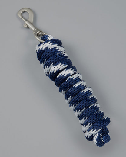 Premier Equine Horse Lead Rope Navy/White: 2.2m Polypropylene Rope with Trigger Clip