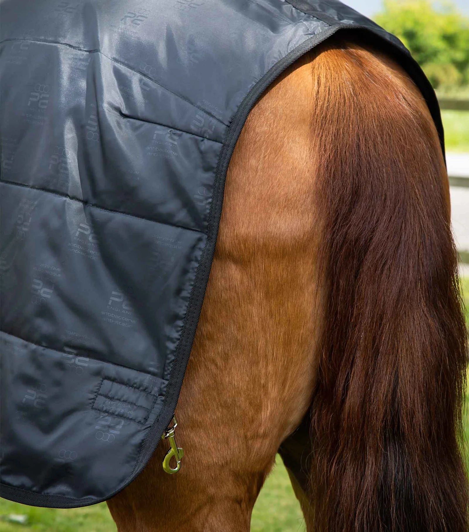 Premier Equine 100g Black Horse Rug Liner: Antibacterial, Anti-Static, Breathable