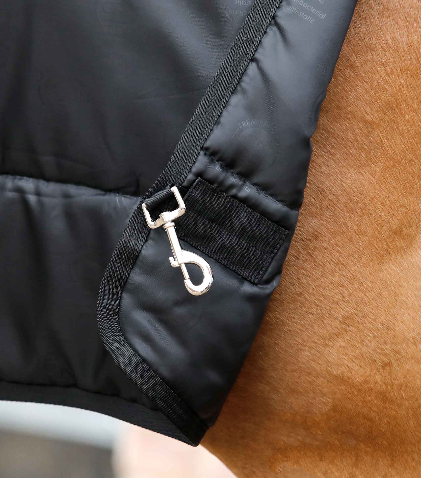 PREMIER EQUINE 50G Horse Rug Liner - Black | Lightweight, Antibacterial, and Anti-Static - Equiflair