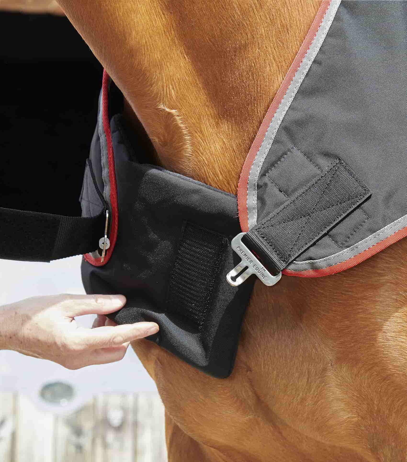 Equiflair Premier Equine Horse Walker Rug 100g - Black, Waterproof, Breathable, Chest Protection
