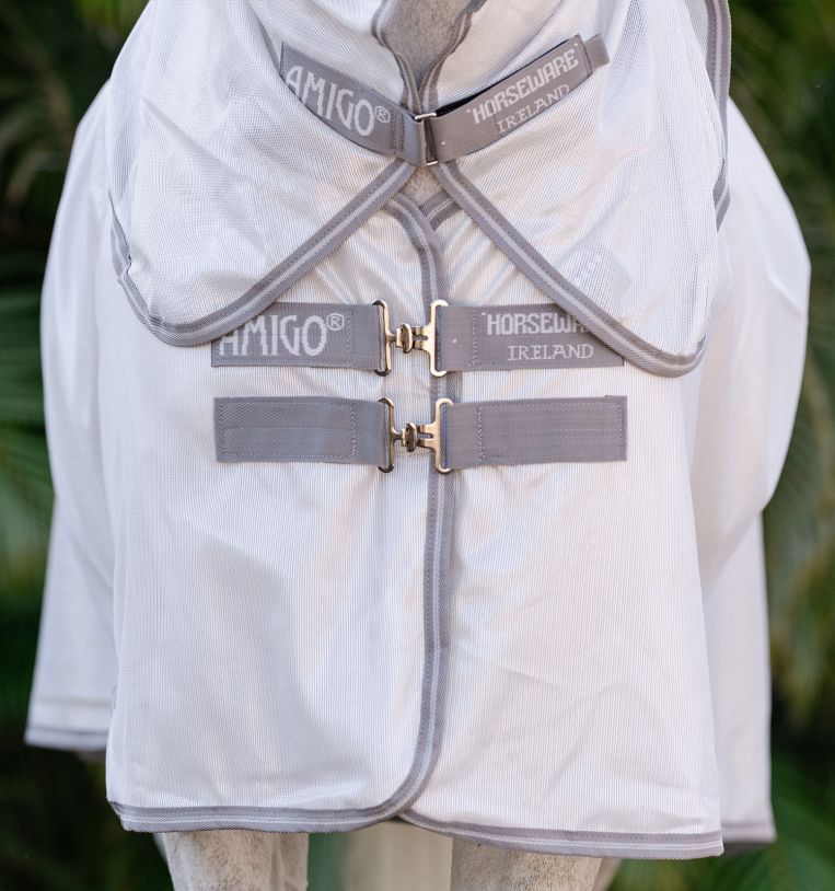 Horseware Amigo Integrated Fly Sheet Silver/Titanium Grey & Silver