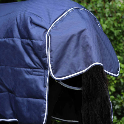 Premier Equine Hydra 200g Stable Rug with Neck Cover Navy | Horse Rug