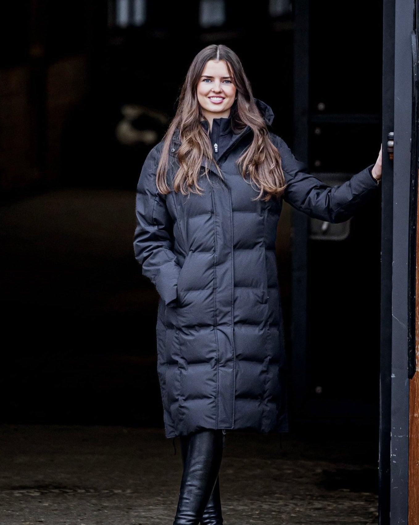 EQUIDRY Thora Waterproof Riding Puffer Women's Black