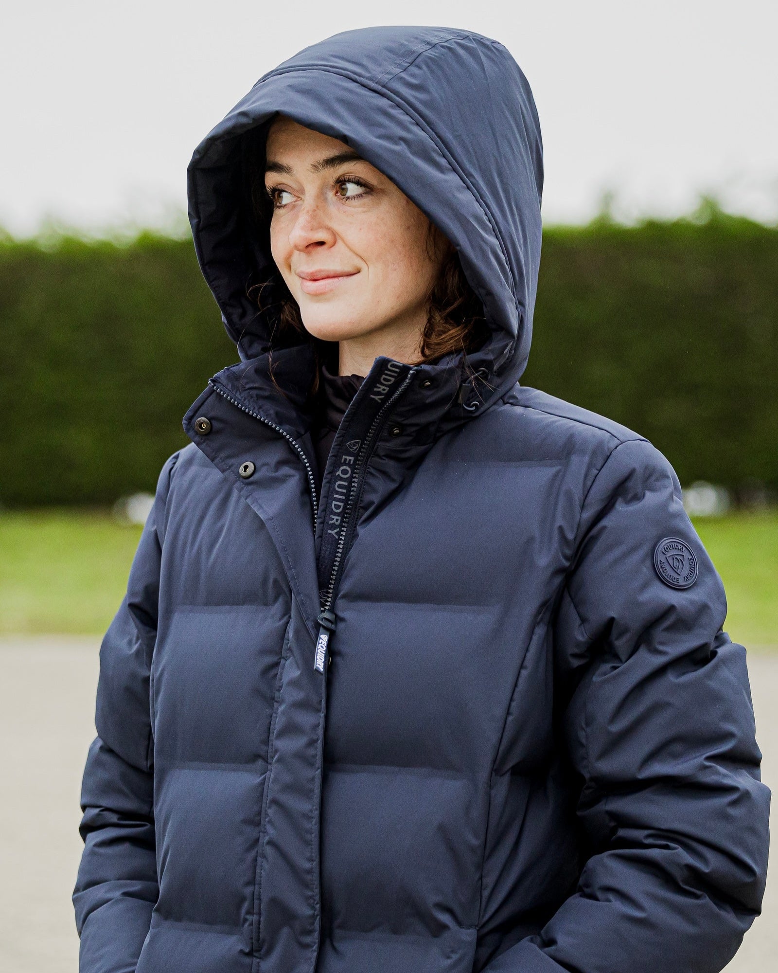 EQUIDRY Thora Waterproof Riding Puffer Women's Navy