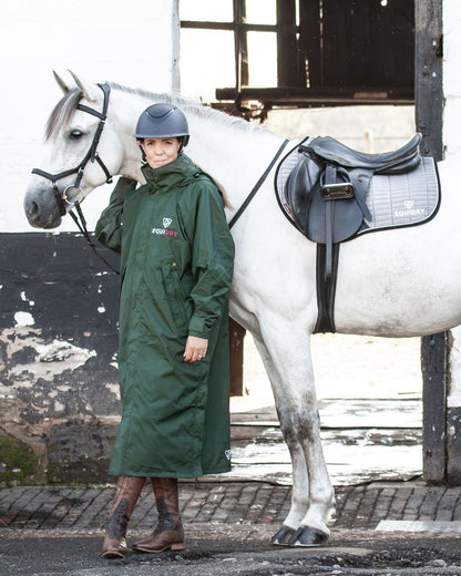 EQUIDRY Evolution Women's Mesh Lined Black Forest Green/Peacock Pink