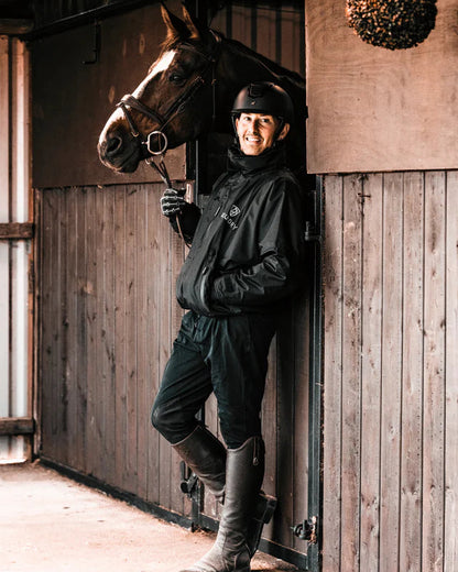 EQUIDRY Shortie Men's Thin Fleece Black/Black