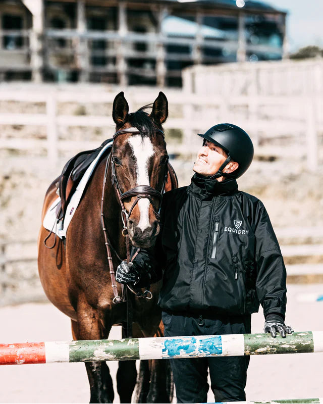 EQUIDRY Shortie Men's Thin Fleece Black/Black