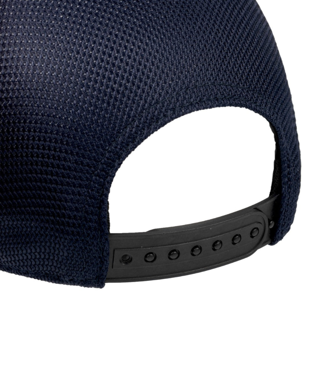 LeMieux Mesh Baseball Cap Navy Back View: Breathable, Adjustable Strap, Curved Peak