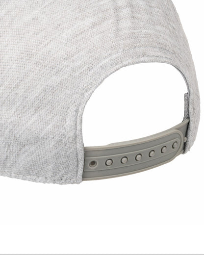 Back of Grey LeMieux Baseball Cap: Adjustable Strap, Seamless Design, Equestrian Headwear