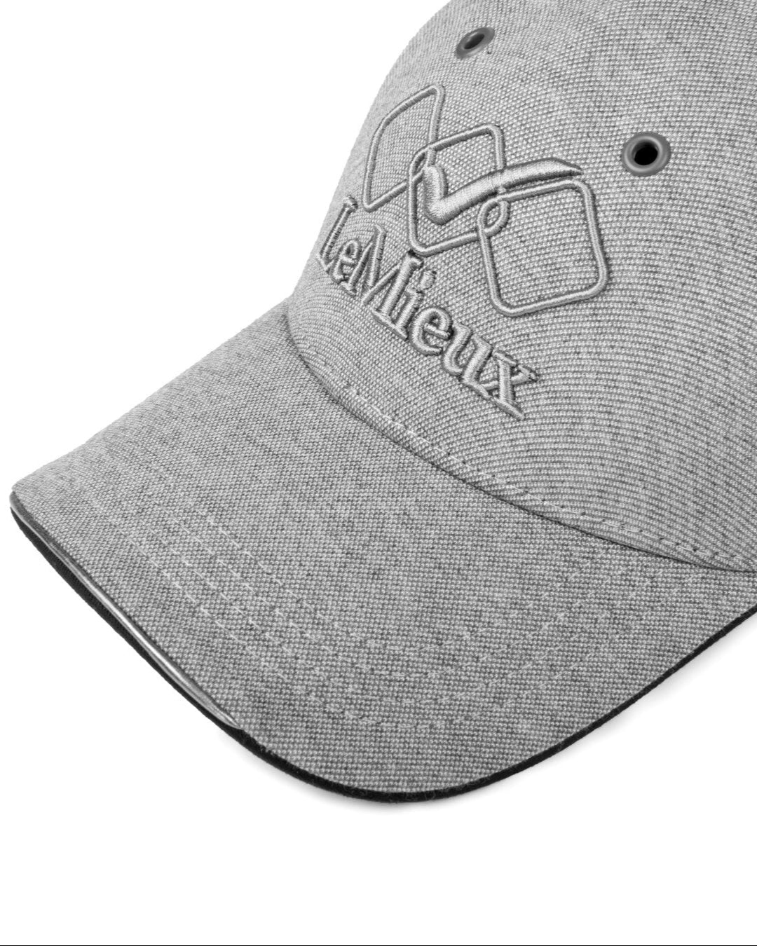 LeMieux Team Baseball Cap Grey: Comfortable Equestrian Riding Cap - Adjustable Fit, Embroidered Logo