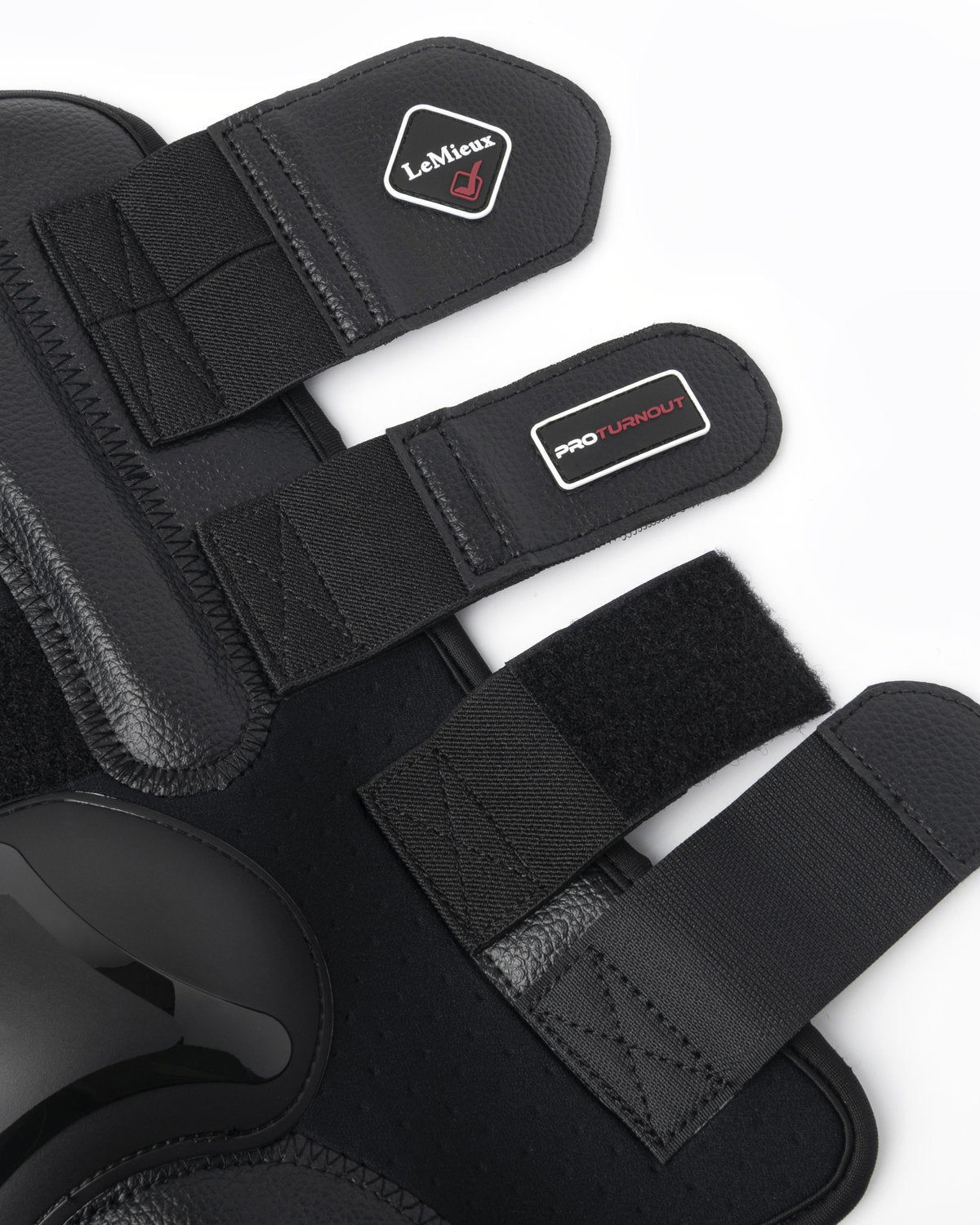 LEMIEUX TURNOUT BOOTS BLACK | Equiflair - Horse Boots with Ventilated Neoprene and Anti Bacterial. Durable Skid Cap