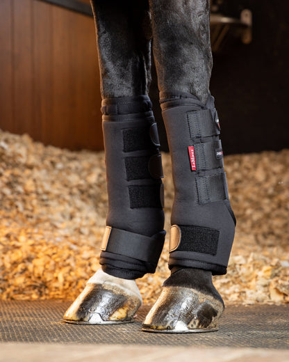 LeMieux Black Stable Boots for Horses - Equestrian Leg Protection