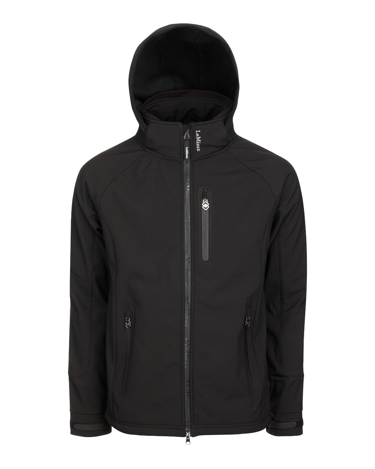 Lemieux Men's Elite Soft Shell Jacket - Black Equestrian Riding Outerwear Water Resistant Breathable