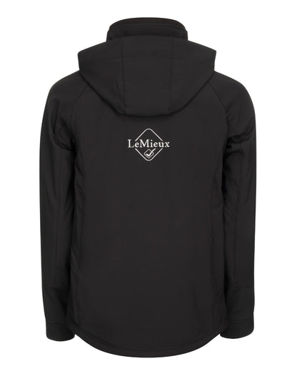 LeMieux Black Elite Softshell Jacket for Men - Weatherproof Riding Coat