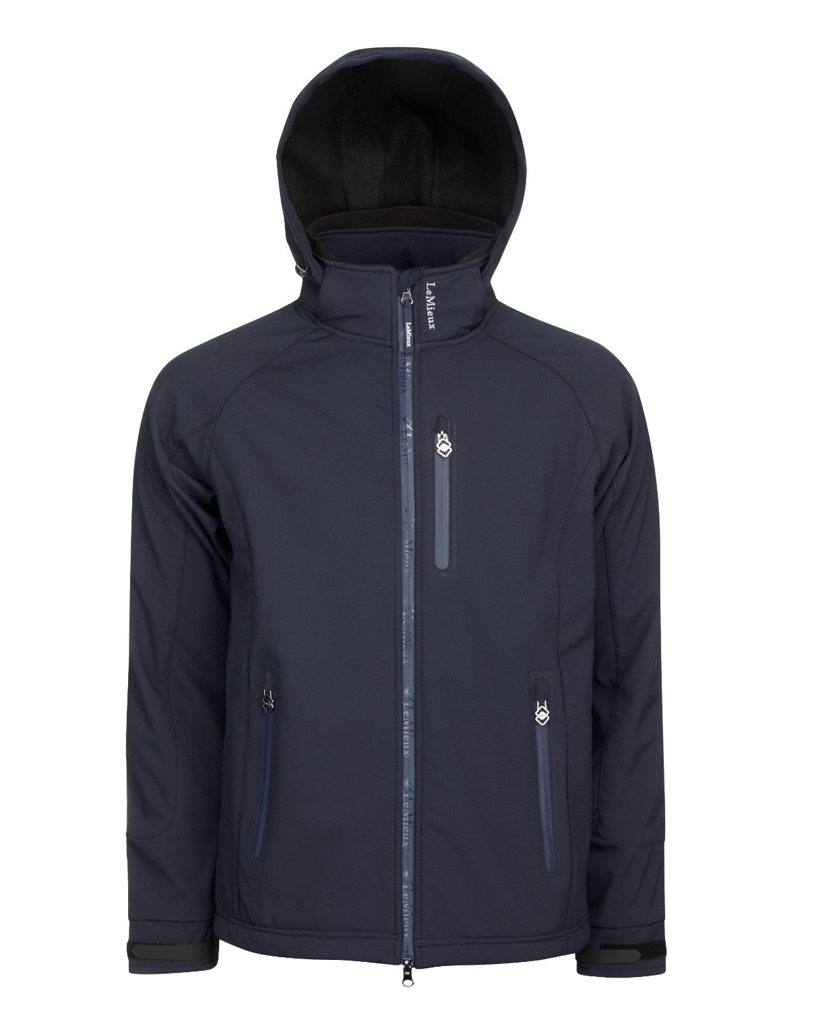 LeMieux Mens Elite Soft Shell Jacket Navy: Water Resistant, Breathable Riding & Outdoor Coat for Men - Equiflair