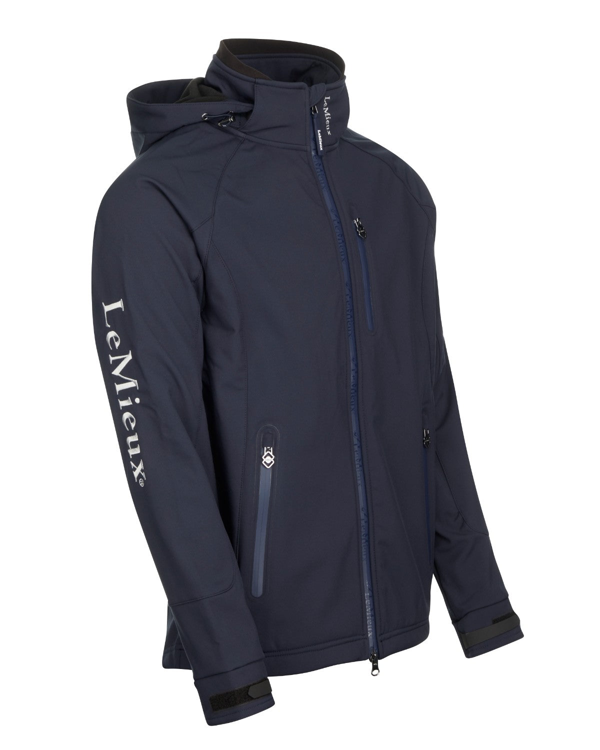 LeMieux Mens Elite Soft Shell Jacket Navy - Water Resistant and Breathable
