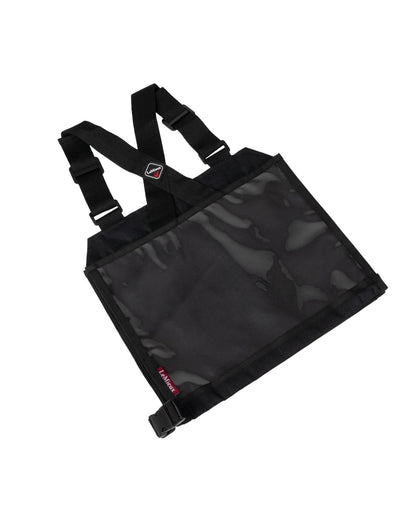 LeMieux Eventing Bib Black: Competition Number Holder, Adjustable Straps, Clear Pockets, Horse Riding Accessory