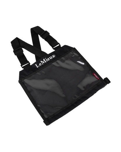 LeMieux Eventing Bib Black: Equestrian Competition Number Holder with Adjustable Straps & Clear Pockets