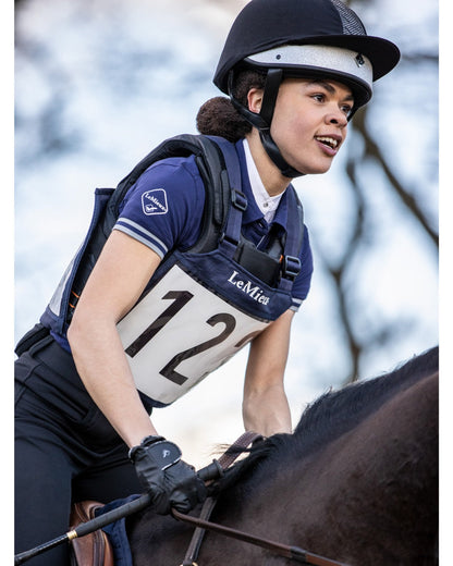 LeMieux Eventing Bib in Navy: Horse Rider Competition Gear | Equiflair