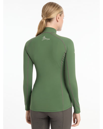 LeMieux Base Layer - Hunter Green Equestrian Riding Top. Performance Apparel
